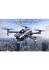 Resim Aerial M6 Engel Tanıma Sensörlü,4k Hd Özellikli Katlanabilir Drone-1612 