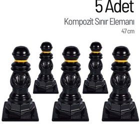 Resim 5'li Kompozit Sınır Elemanı Seti 47 Cm-3635 