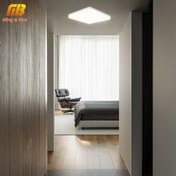 Resim Ming&Ben Modern Kare LED Tavan Lambası, 22W, Sıcak/Soğuk Beyaz, Ultra İnce Tasarım, Kolay Kurulum, AC 100-240V - Parlak & Rahat Yatak Odası, Oturma Odası, Mutfak Ambiyansı, Yatak Odası Dekoru için İdeal 