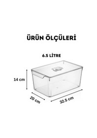 Resim Buzdolabı Dolapiçi Düzenleyici Organizer Kapaksız 3'lü Set Maxi Şeffaf 