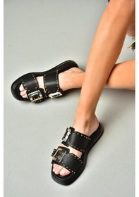 Resim Fox Shoes S518106509 Siyah Kadın Terlik Siyah 