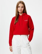 Resim Şardonlu Arkası Atatürk Baskılı Sweatshirt Kapşonlu Uzun Kollu 100. Yıl Özel 