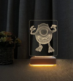 Resim Vipyol Sevimli Canavarlar Lamba 3d Led Masa Lambası Doğum Günü Hediyesi Lamba 