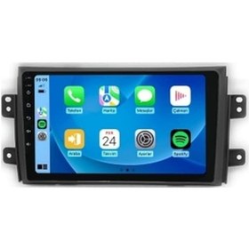 Resim Suziki Sx4 2008-2013 4gb Ram 32GB Hafıza 4 Çekirdek Carplay Kamera Android Multimedya 