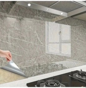 Resim Mermer Desenli Sticker Folyo Atina Grisi 60cm 5mt T04 