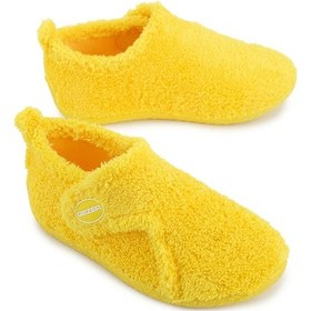 Resim Gezer Kışlık Kız Çocuk Peluşlu Rahat Taban Cırt Cırtlı Ayarlanabilir Ev Okul Kreş Panduf Ayakkabı Ga2kfm.03422.01.026.b43 Sarı 