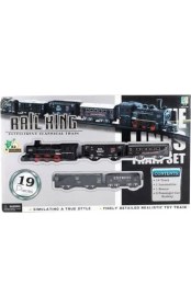 Resim Vardem Dzc Kuzenler Avm 19 Parça Pilli Işıklı Oyuncak Tren Seti 4 Vagonlu 