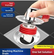 Resim Willowhaven 1 Adet Koku Ve Su Taşkını Önleyici Pvc Drenaj Bağlantısı - Esnek Banyo Mutfak Çamaşır Makinesi 