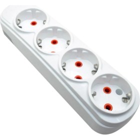 Resim Ars Dörtlü (4Lü) Topraklı Klemensli Grup Priz 