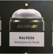 Resim Motip Carat 400 ML Sprey Boya Alüminyum Gri Parlak Boya Ral 9006 