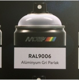 Resim Motip Carat 400 ML Sprey Boya Alüminyum Gri Parlak Boya Ral 9006 