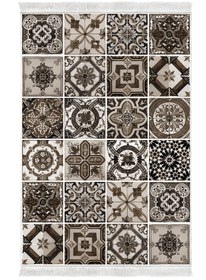 Resim Alanur Home Eko Trend Djt Yıkanabilir Kaymaz Taban 3 Lü Yatak Odası Takımı Mu144 Patchwork Kahve 