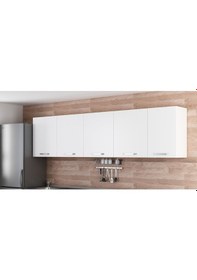 Resim Minar 285 Cm Mutfak Dolabı Beyaz 285-B2-Üst Modül Beyaz 