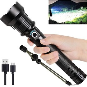 Resim Valkyrie Şarjlı LED Ultra Güçlü 2400 mAh Zoom Darbeye Suya Dayanıklı El Feneri 