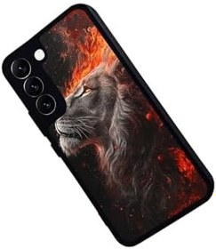Resim Samsung Galaxy S22 ile Uyumlu Siyah Kılıf, Yumuşak Silikon, Koruyucu, Şok Emici, Galatasaray Baskılı 