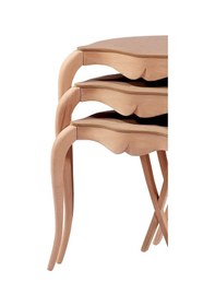 Resim Zigon Lükens ASLAN Model Kayın Torna LÜX Yüksek ayak Kayın ağacı HAM kaplama El Yapım 