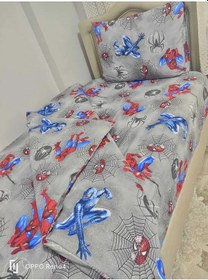 Resim Tek Kişilik Çocuk Nevresim Takımı Örümcek Adam Gri 