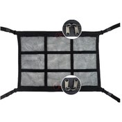 Resim 2023 Yeni Tip Araba Tavan Depolama Ağı, Çift Zipli 9 Bölmeli, Güçlü Taşıma Kapasitesi, Kolay Kurulum, Her Araba Modeline Uygun 