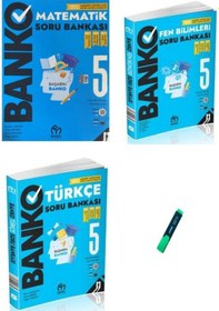 Resim 5. Sınıf Banko Serisi Matematik Türkçe Ve Fen 3lü Set Soru Bankası 