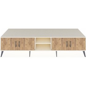 Resim Kronos Tv Ünitesi 3 Raflı 4 Kapaklı 220x59x51 Aytaşı-çam/aytaşı Atlas Çam/aytası - Aytası 