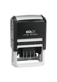 Resim Colop Prınter 38 Tarih Kaşe Tr Siyah Kasa Mavi/kırmızı Keçe - 33 x 56 MM 