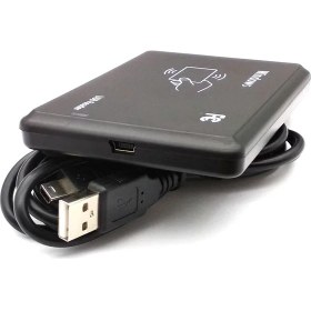 Resim Alkatronik EM4100 125Khz Usb Rfid Okuyucu 125 KHz RFID Manyetik Kart Anahtarlık Etiket Okuyucu Personel Takip 