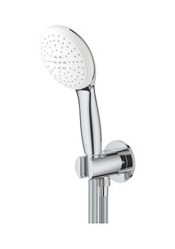 Resim Grohe Tempesta 110 Su Çıkış Dirsekli El Duşu Seti 2 Akışlı - 26921003 Gümüş 
