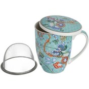 Resim Lucky Art Chantelle Bone Suzgeclı Kapaklı Kupa 600Ml 