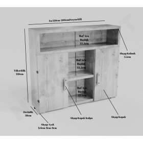 Resim NT Concept Ntconcept Foe Doğal Ahşap Ofis Ve Çalışma Odası Takımı-220'lık Takım 
