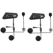 Resim Universal Bt22 Intercom Motosiklet Bluetooth V50 Su Geçirmez Bt22 Uyumlu 