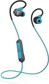 Resim JLab Fit Sport 3 Bluetooth kulak içi kulaklık, esnek hafızalı tel kulak kancalı, IP55 ter direnci, gürültü yalıtımı ve kullanıcı tanımlı EQ3 ses, mavi 