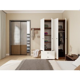 Resim 4 Kapaklı 2 Çekmeceli Gardırop 