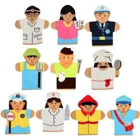 Resim Meslekler Kukla Seti 10'Lu 