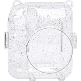 Resim Instax Mini 12 Fotoğraf Makinesi 10'lu Film Simli Pleksi Kılıf ve Fotoğraf Çerçevesi Seti 2 