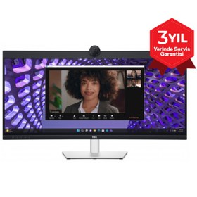 Resim Dell P3424WEB 34 3440x1440 60Hz 5ms HDMI DP Type-C Curved Led Monitör 