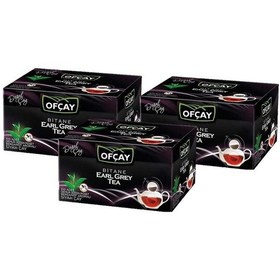Resim Ofçay Bitane Earl Grey Bergamot Aromalı Siyah Süzen Demlik Poşet Çay 3'lü 100 x 3.2 G 