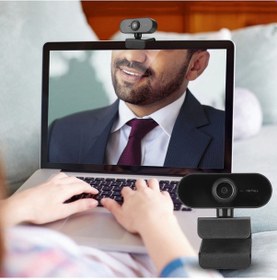 Resim Xindoker Usb 2.0 Siyah 1080p Hd Webcam, Mikrofonlu, Usb Tak Ve Kullan, 360 Derece Döner, Dektop/notebook Uyumlu, /video Konferans İçin 