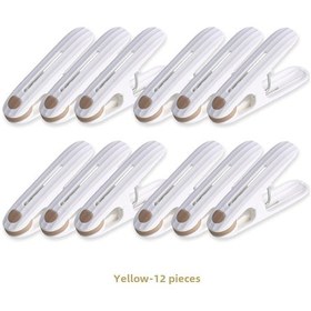 Resim Ranyeek Ev İçin Rüzgar Direnci Yüksek Yumuşak Jelli Plastik Çamaşır Sıkacı, Çorap Sabitleyici, Çok Amaçlı, Yükseltilmiş Sürüm - Sarı Tek Adet Diğer 