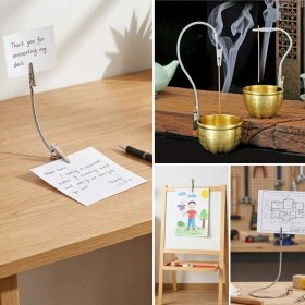 Resim Renas Store Paslanmaz Çelik Çift Kafa Timsah Klips - Isıya Dayanıklı Sinek Kovucu Bobin Tutucu &amp;amp; Kağıt 