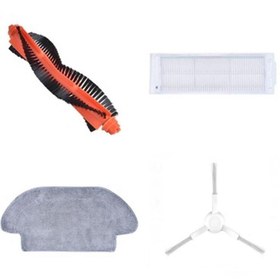 Resim Roborge Xiaomi Vacuum Mop 2S (XMSTJQR2S) Robot Süpürge Uyumlu - Beyaz 4'lü Yedek Parça Seti 