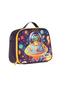 Resim Kaukko Kids Erkek Çocuk Isı Yalıtımlı Okul/piknik Beslenme Çantası Astrnot Dinazor L7273 Mavi - Sarı 