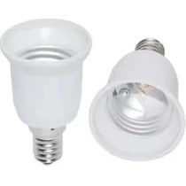 Resim Renklimestore E14 - E27 Duy Dönüştürücü, Abs Plastik, Sıcaklığa ve Korozyona Dayanıklı, Beyaz, 