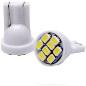 Resim gürlerotoaksesuar T10 Led Ampül Park Led Plaka Led 12v Beyaz 2 Adet 