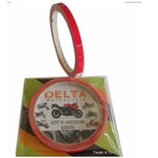 Resim Kırmızı 7cm X 7 M Opak 1 Set Jant Şeridi 