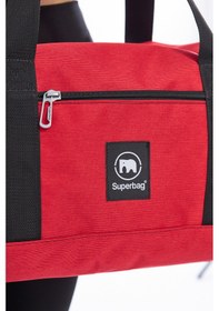 Resim Superbag Seyahat Spor Çantası Kırmızı Kadın Erkek Unisex 
