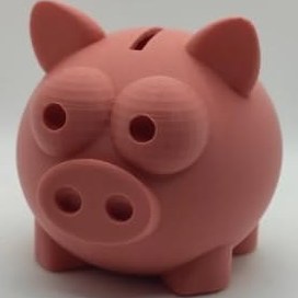 Resim Çocuklar İçin Eğlenceli Kumbara – Para Biriktirme ve Tasarruf Alışkanlığı - Piggy bank (gri) 