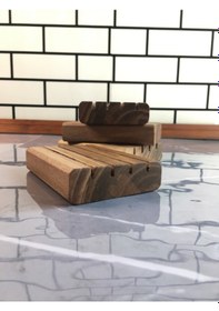 Resim Ceviz Ağacı Ahşap Sabunluk 