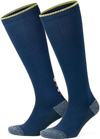 Resim GoWith Erkek ve Kadın İçin Renkli Havlulu Dikişsiz (20-30 mm Hg) Basınçlı Uçuş Seyahat Çorabı 3595 