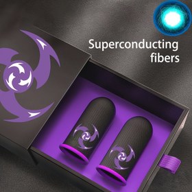 Resim Ultra İnce Solunabilir 24S Oyun Parmak Eldivenleri, Ter ve Kaymayı Önleyen Yüksek Hassasiyetli Dokunmatik Ekran, Karbon Fiber Malzeme, Örgü Yöntemi, Oyuncular İçin 