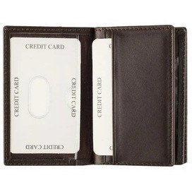 Resim Gencer Leather Hakiki Deri Dikey Kartlık Kahverengi Kahve 